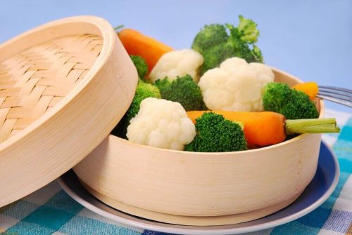 gestoomde groenten