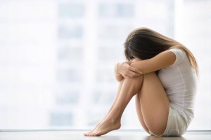 Verdrietige vrouw