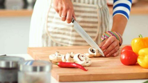 Champignons snijden