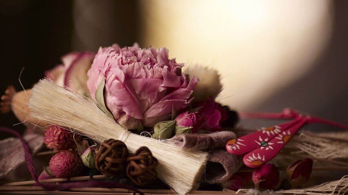 decoratie met een bloem