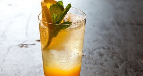 smoothie met sinaasappel