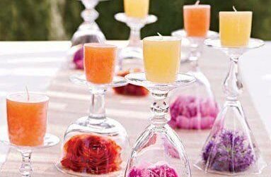 recycled materiaal als decoratie