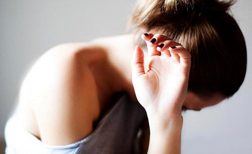 Verdrietige vrouw