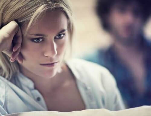 Vrouw met stress