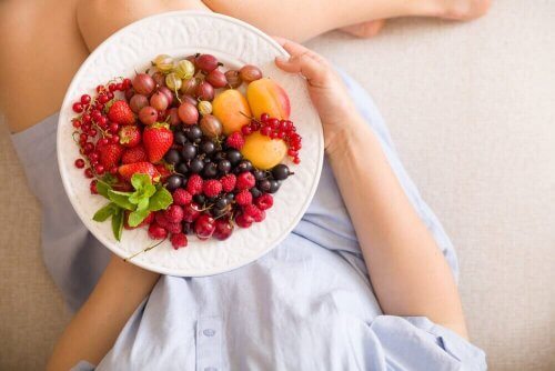 Eet gezonde en matig zoete voeding