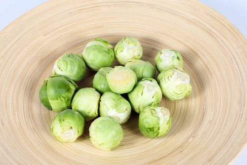 spruitjes met een roomsaus van courgette