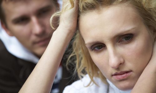 Stel met relatieproblemen