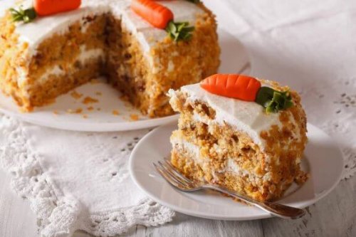 Heerlijke vetvrije vegan wortelcake zonder eieren