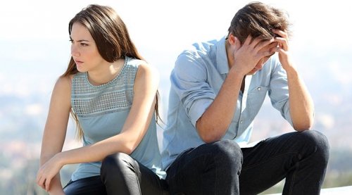 Stel met relatieproblemen