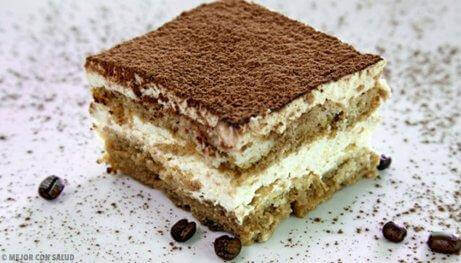 Tiramisu en koffiebonen