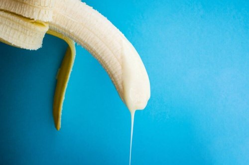 Banaan met yoghurt