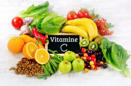 Groente en fruit met vitamine c