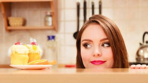 Vrouw met lekkere trek