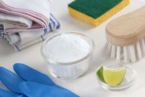 Baking soda en schoonmaakmiddelen