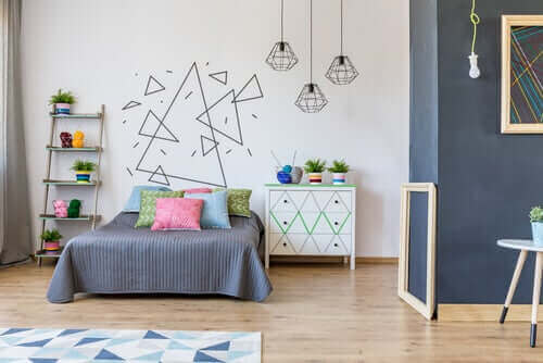De muren van de slaapkamer van je kind