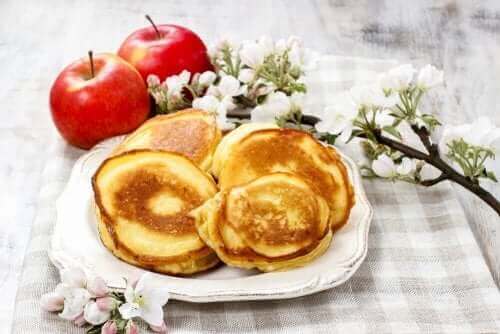 Pannenkoeken met appels en kastanje