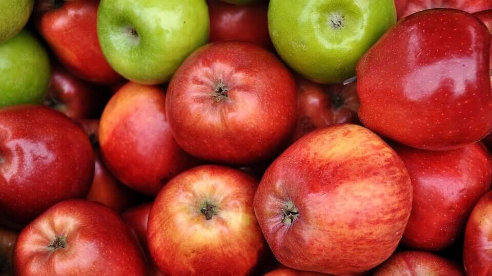 Groene en rode appels