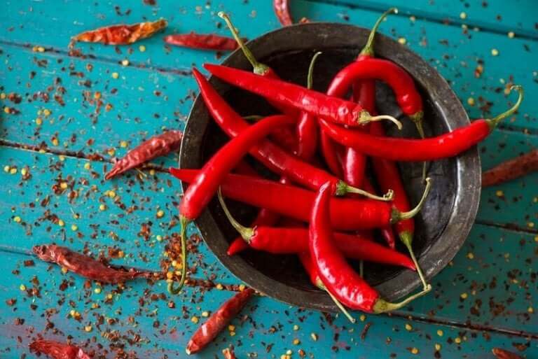 Bakje chilipepers om je eetlust te stillen