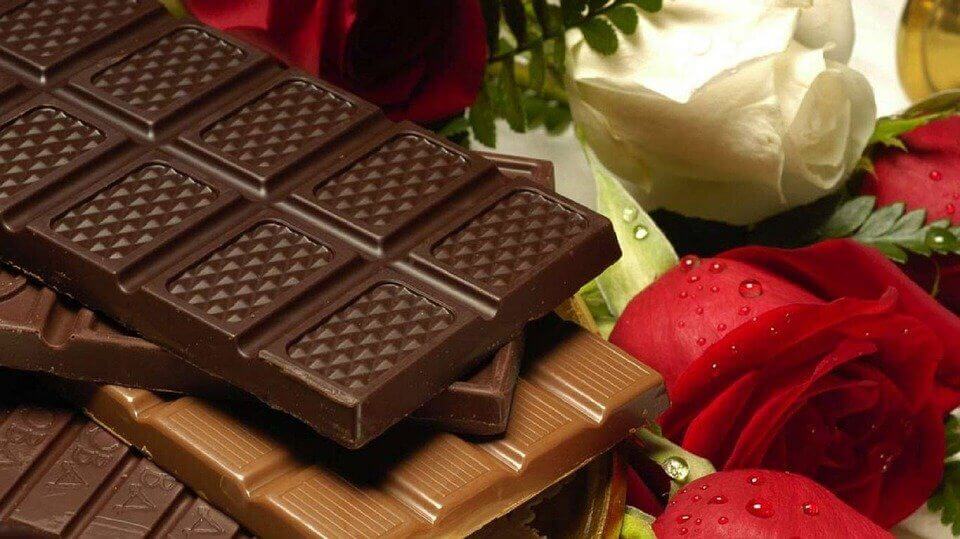 Melk en pure chocolade