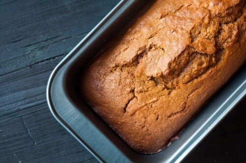 Heerlijke pompoencake van volkorenbloem