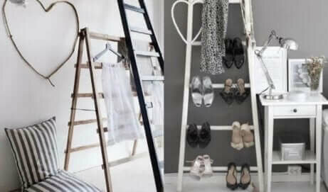 Oude ladders gebruiken