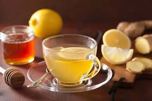 Infusie met gember en citroen