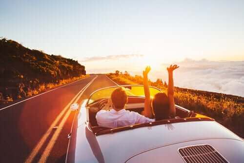 Is gelukkig zijn rijden in een cabrio