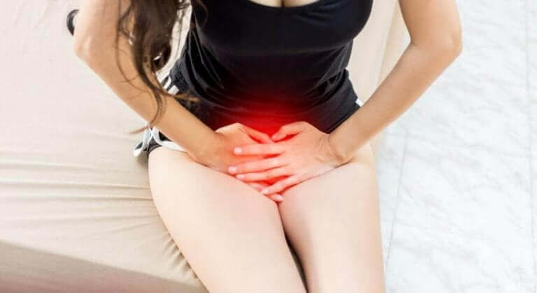 Vrouw heeft last van genitale gebied