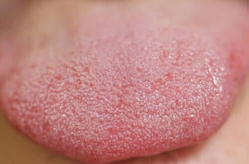 Close-up van een tong