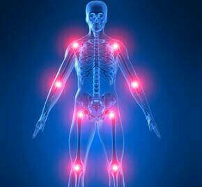 Acht gewrichten in het lichaam