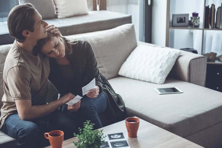 Koppel in rouw