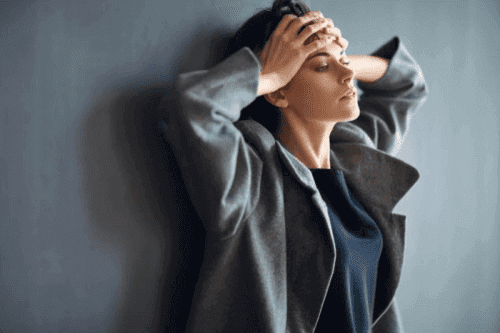 Vrouw met veel zorgen