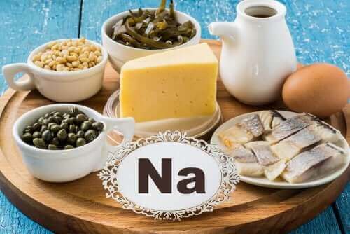 Voedingsmiddelen rijk aan natrium