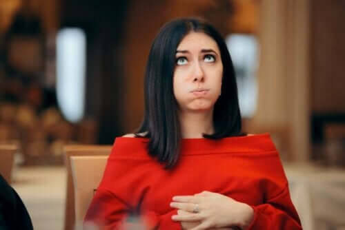 Vrouw met maagklachten