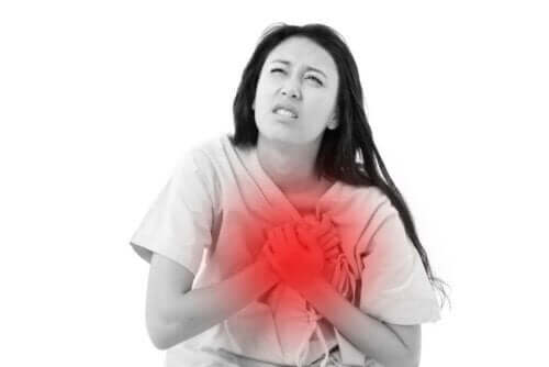 Vrouw met hartaanval