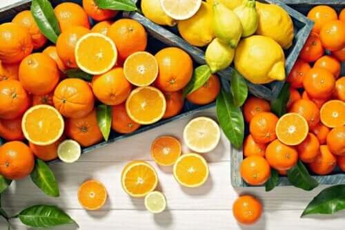 Citrusvruchten bevatten vitamine c