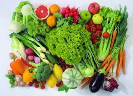Verschillende soorten groenten en fruit