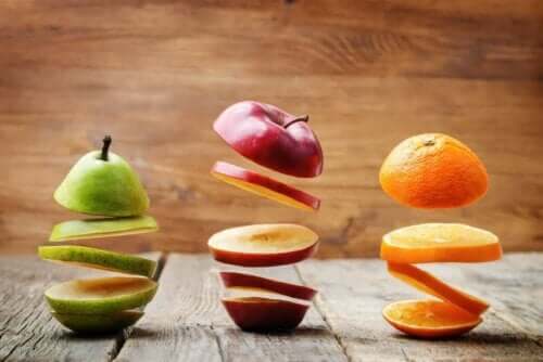 Gesneden fruit