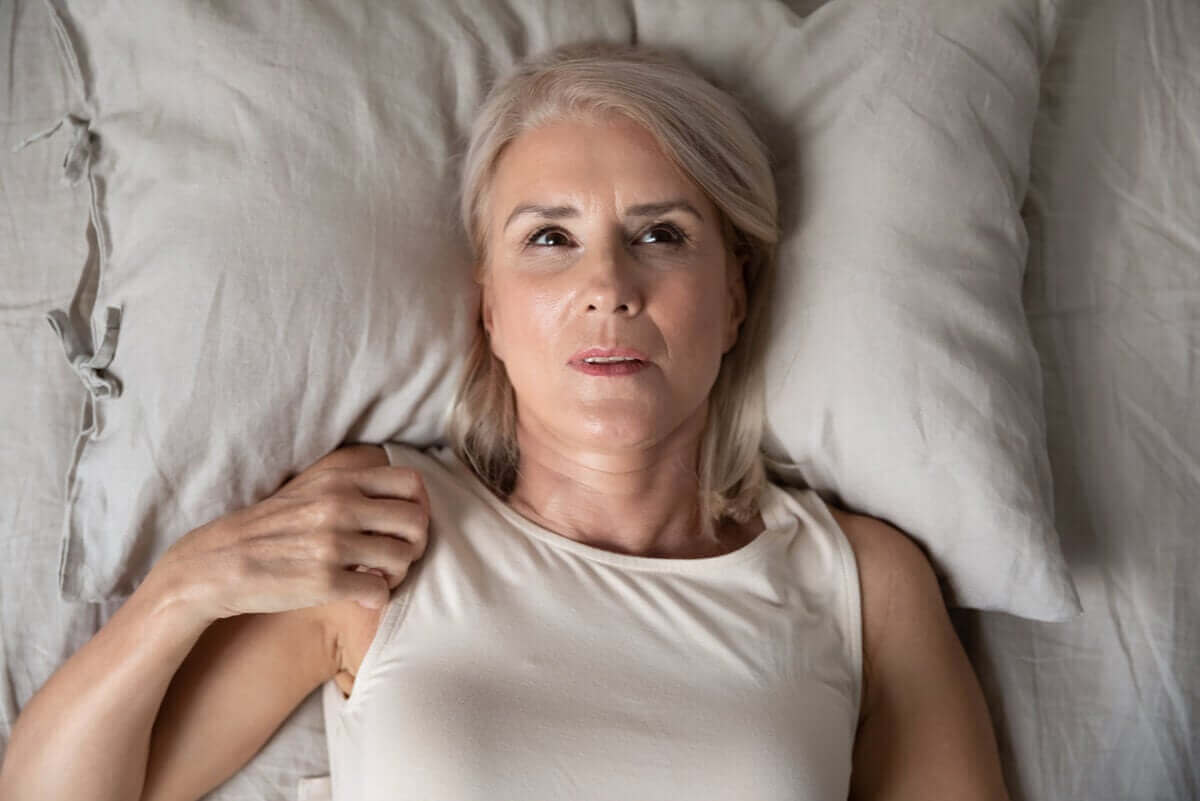 Vrouw in bed