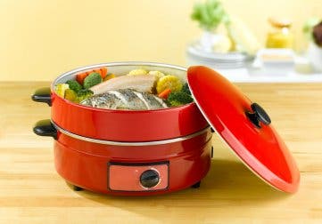 Voedsel stomen in plaats van koken