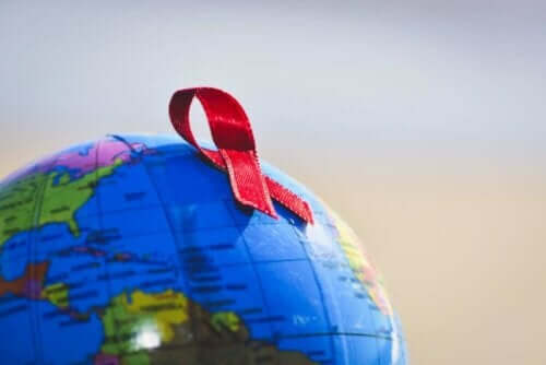 Het rode lintje is wereldwijd bekend als symbool voor aids
