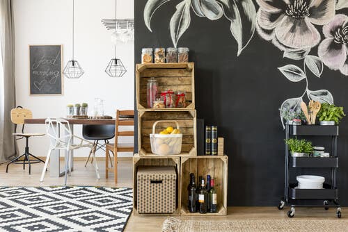 Dozen en kratten om je keuken te organiseren