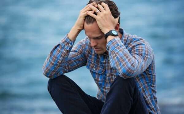 Iemand met een existentiële depressie