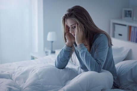Vermoeide vrouw