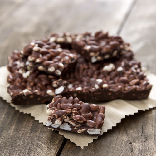 Zelfgemaakte chocoladerepen