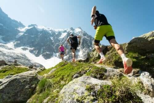 Hardlopen in de bergen
