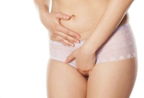 Vrouw met vaginale droogheid