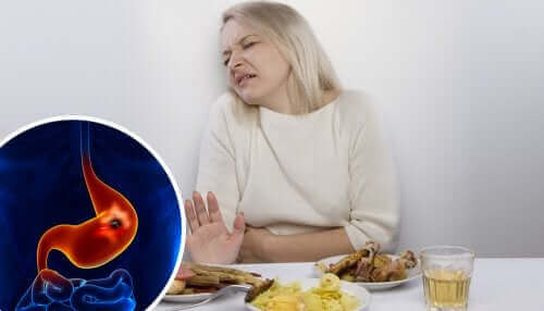 Vrouw kan niet eten door maagzweer