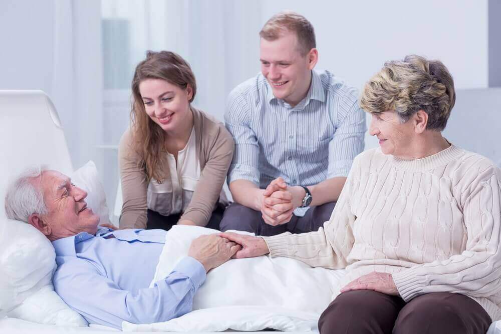 Alzheimerpatiënt met zijn familie