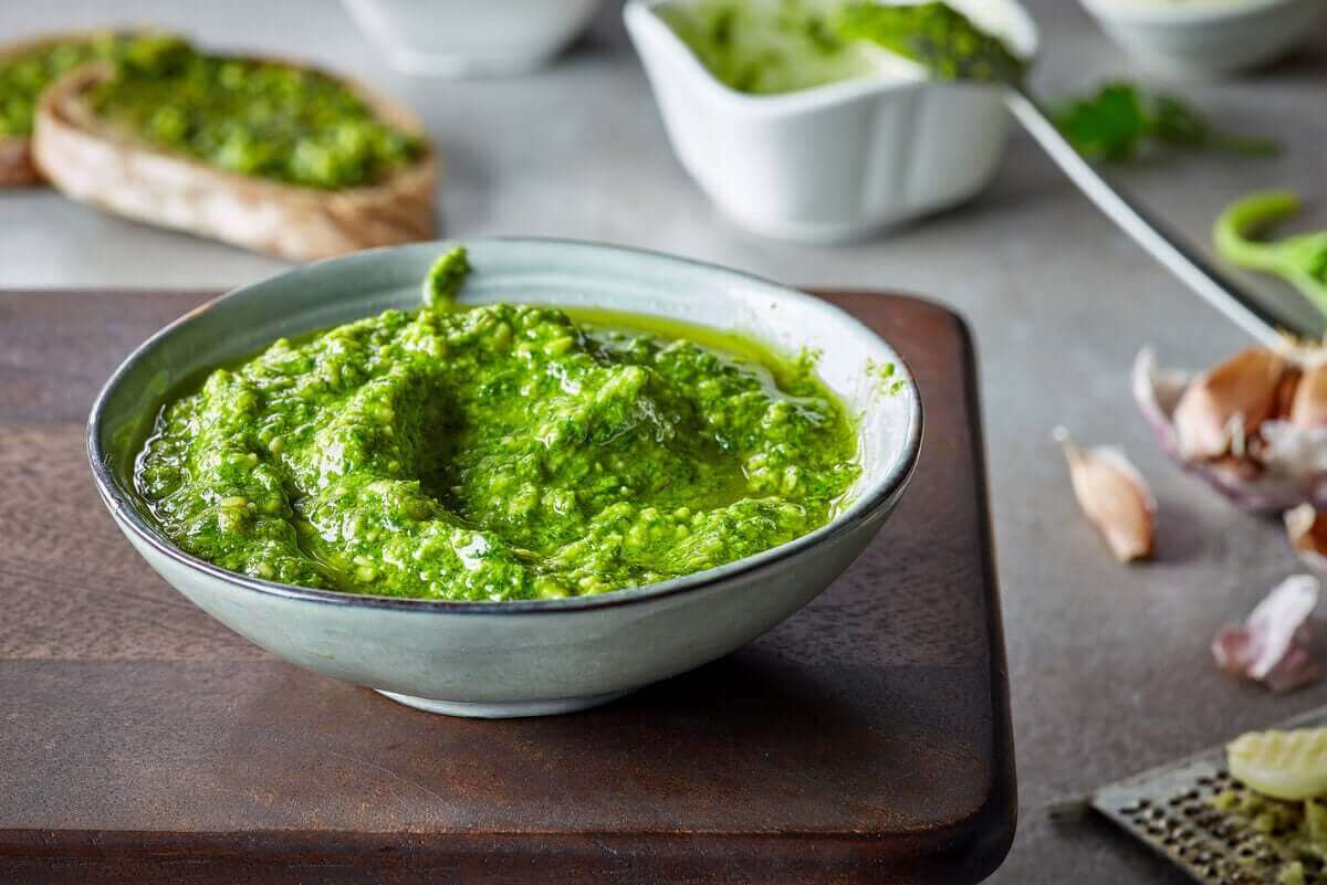 Pesto met basilicum